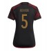 Tanie Strój piłkarski Niemcy Thilo Kehrer #5 Koszulka Wyjazdowej dla damskie MŚ 2022 Krótkie Rękawy